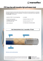 marsoflex® PTFE hose lines with innovative high-performance braid