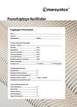 marsyntex® Prozessfragebogen Nassfiltration